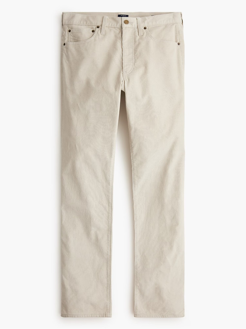 J. CREW Flex Straight-fit corduroy pant in Stone 32 x‎ 32 NWT $128 CL248